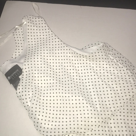 Sag Harbor sleeveless chiffon top with polka dots - Picture 10 of 10